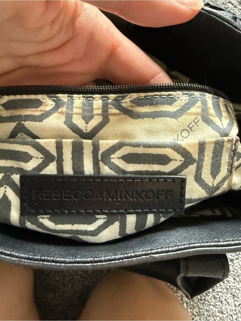 Rebecca Minkoff Amorous Satchel Black Saffiano Leather Gold Crossbody Bag - Picture 15 of 16
